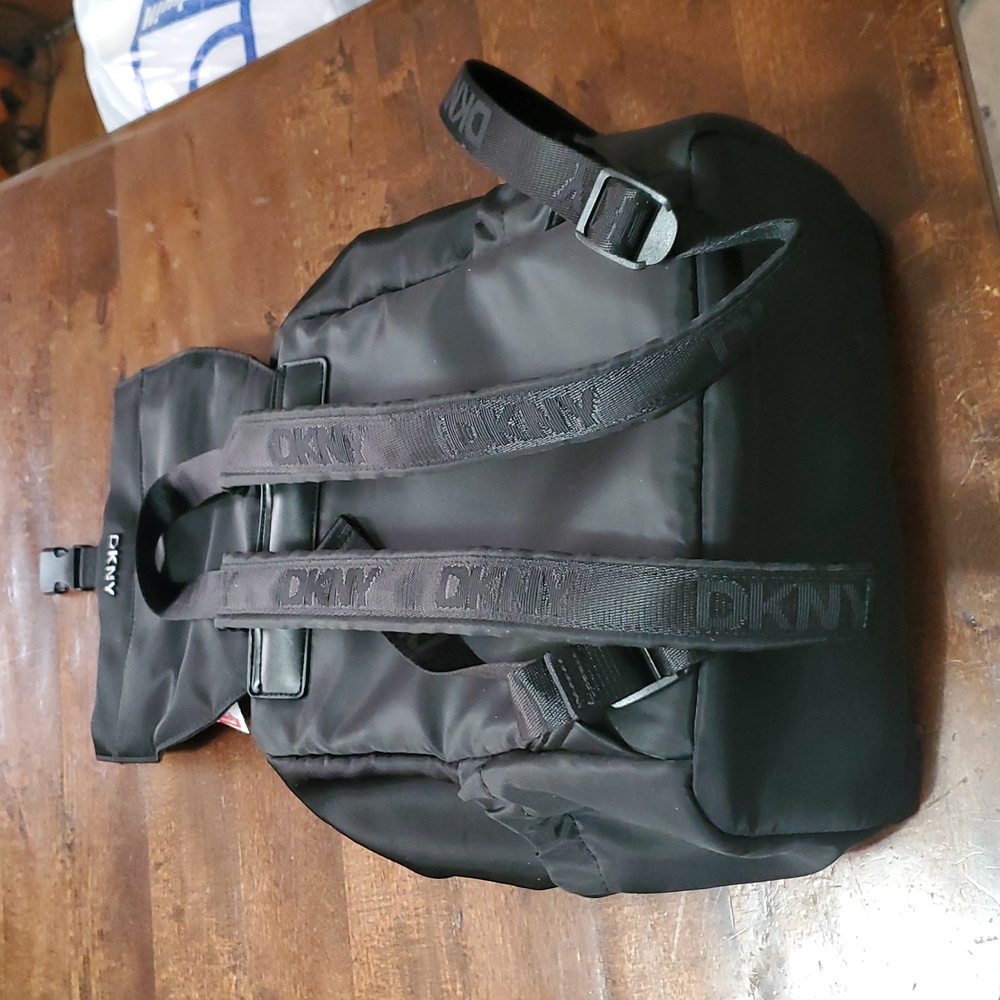 DKNY Backpack Black Drawstring   Beauriful Condition! - Picture 5 of 14